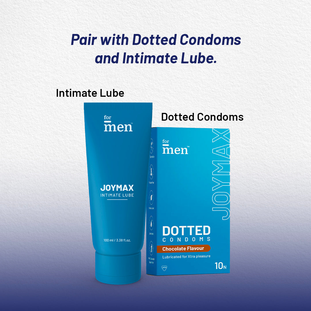 Intimate Lube Gel and Dotted Condoms Combo