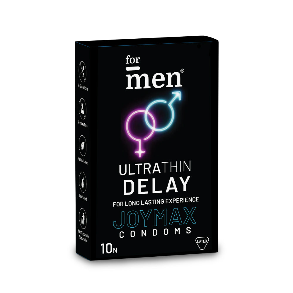 ForMen JoyMax Ultra Thin Delay Condoms for Long Lasting Experience