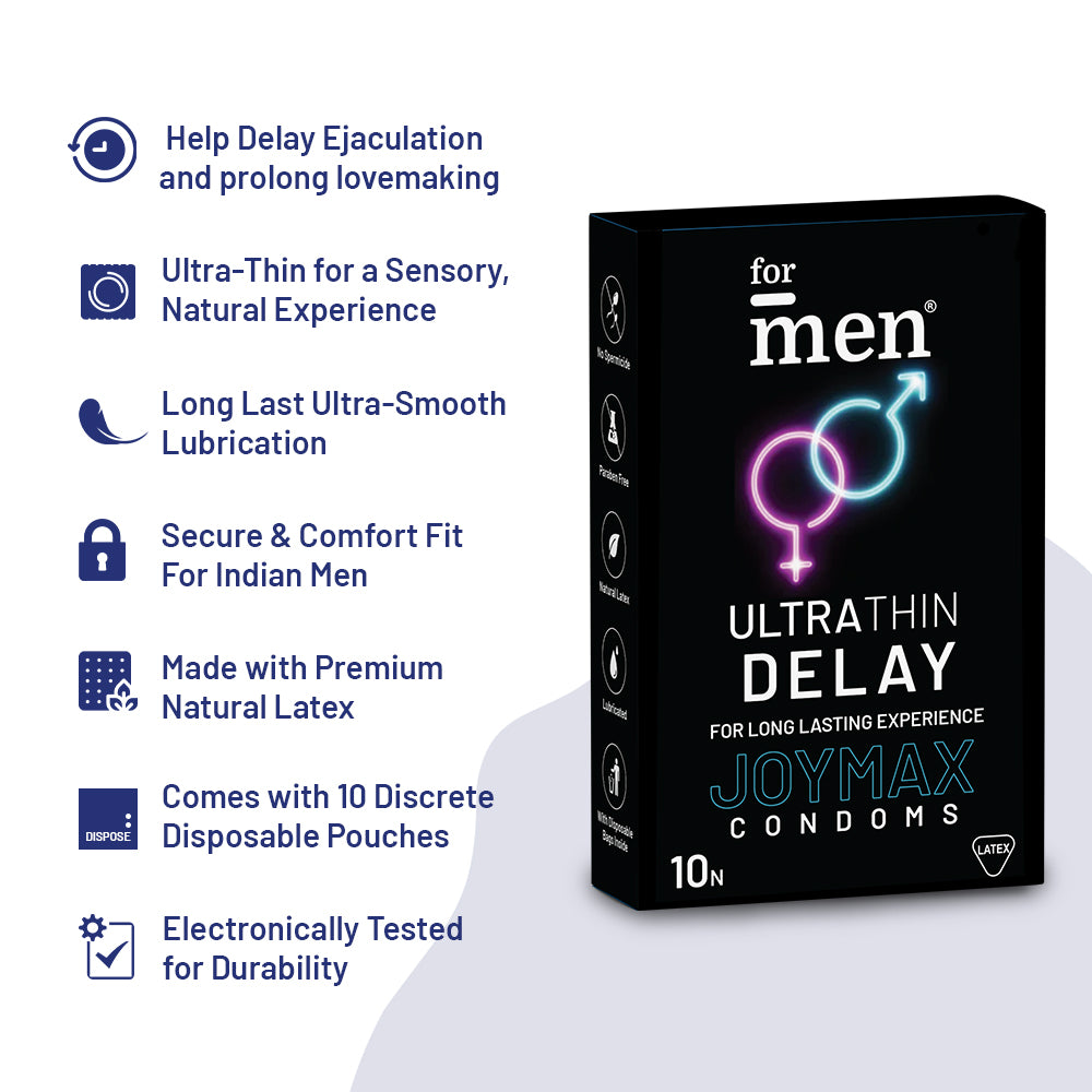 ForMen JoyMax Ultra Thin Delay Condoms Benefits