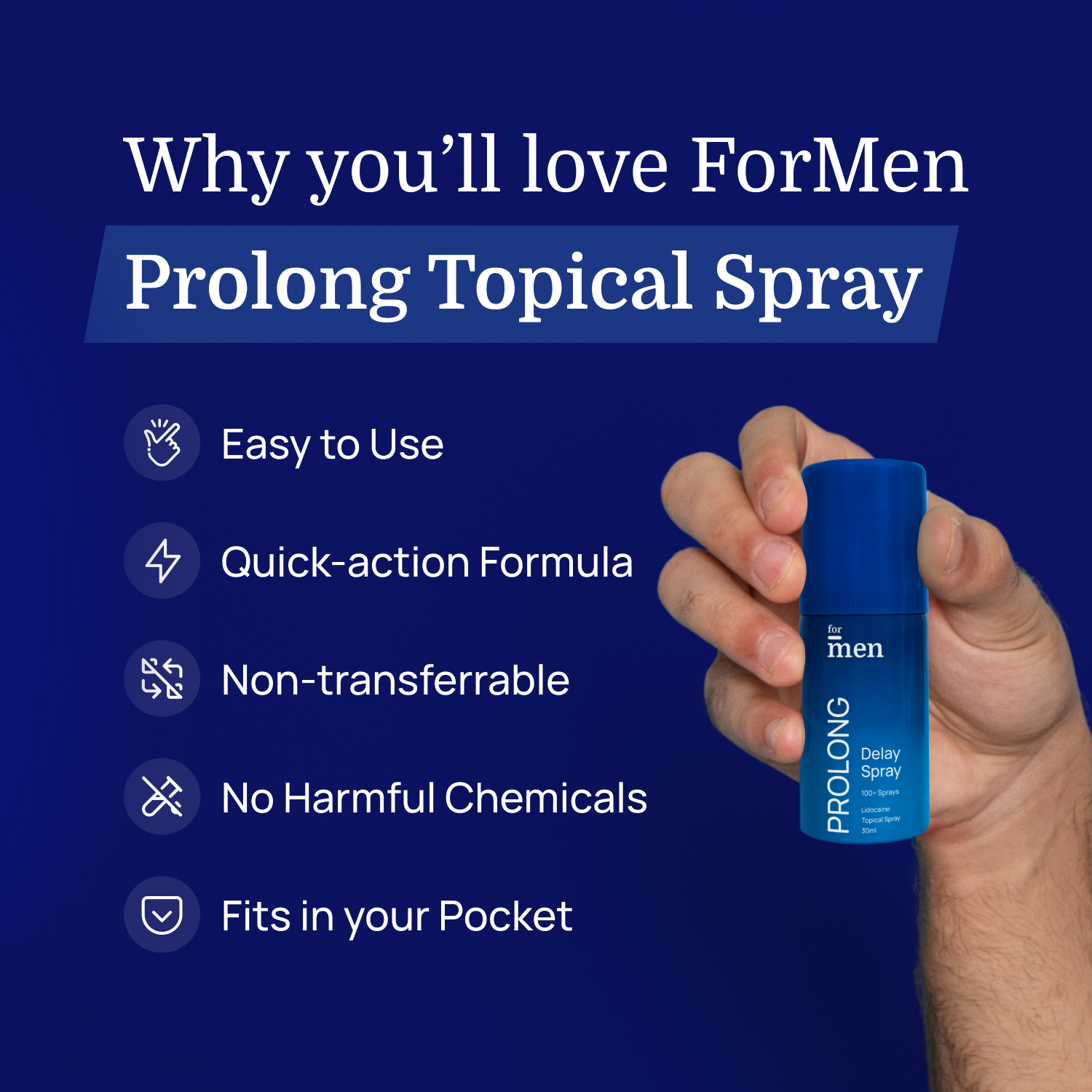 Prolong Delay Spray for Men – Long Lasting Performance Spray